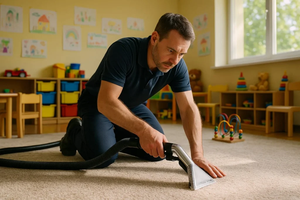 Pranie i czyszczenie wykładzin w przedszkolach i żłobkach - RPClean - Łódź - Zgierz, woj. łódzkie